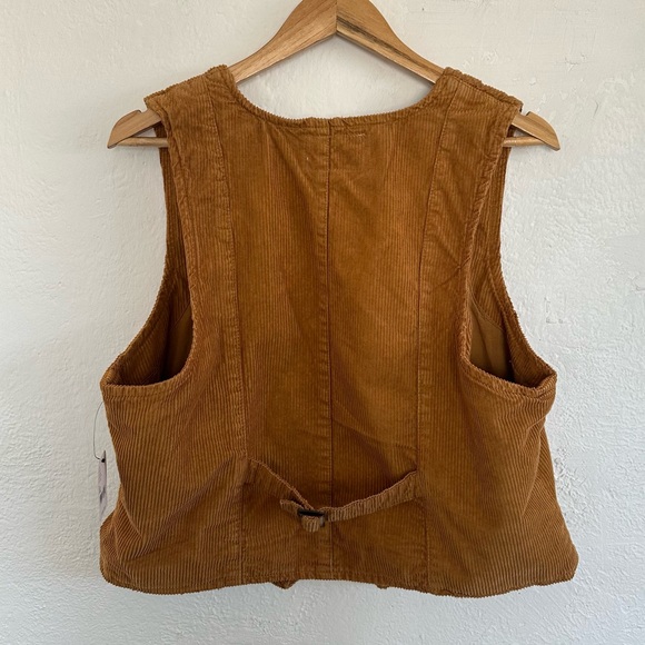 Free People Brown Corduroy Vest 🔥last drop headed to thrift! - Picture 3 of 6